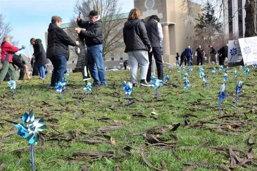 a glittering reminder pinwheels raise awareness of child abuse