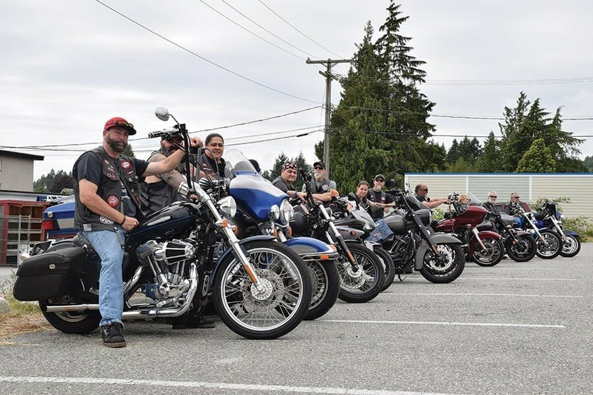bikers share mission against child abuse