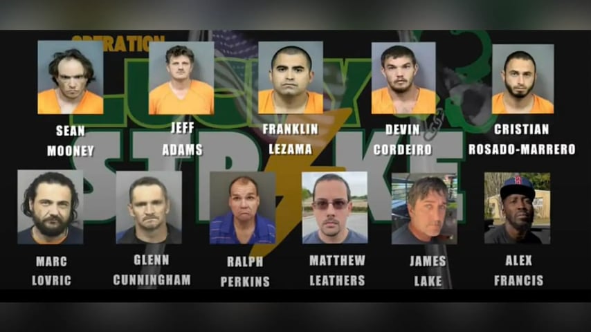 Florida Undercover Operation Leads To Arrest Of 12 Men In Connection With Alleged Sexual