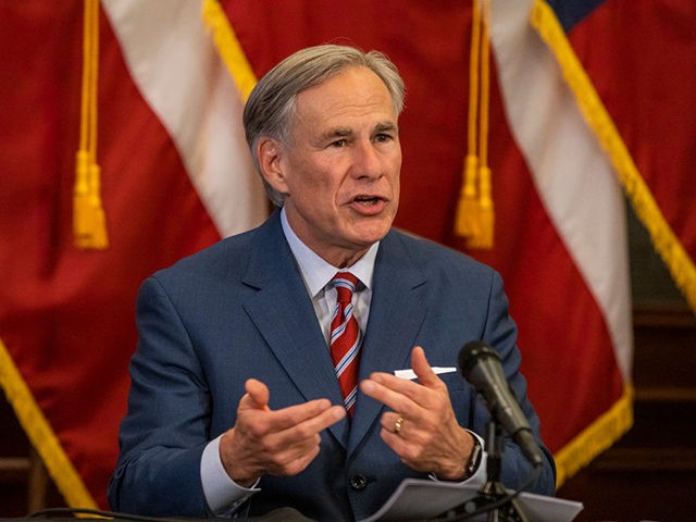 AUSTIN, TX - MAY 18: (EDITORIAL USE ONLY) Texas Governor Greg Abbott announces the reopeni