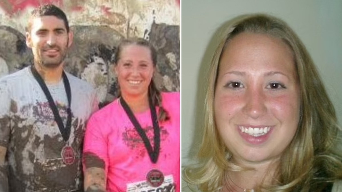 Cranick y su esposo se muestran después de competir en una carrera.