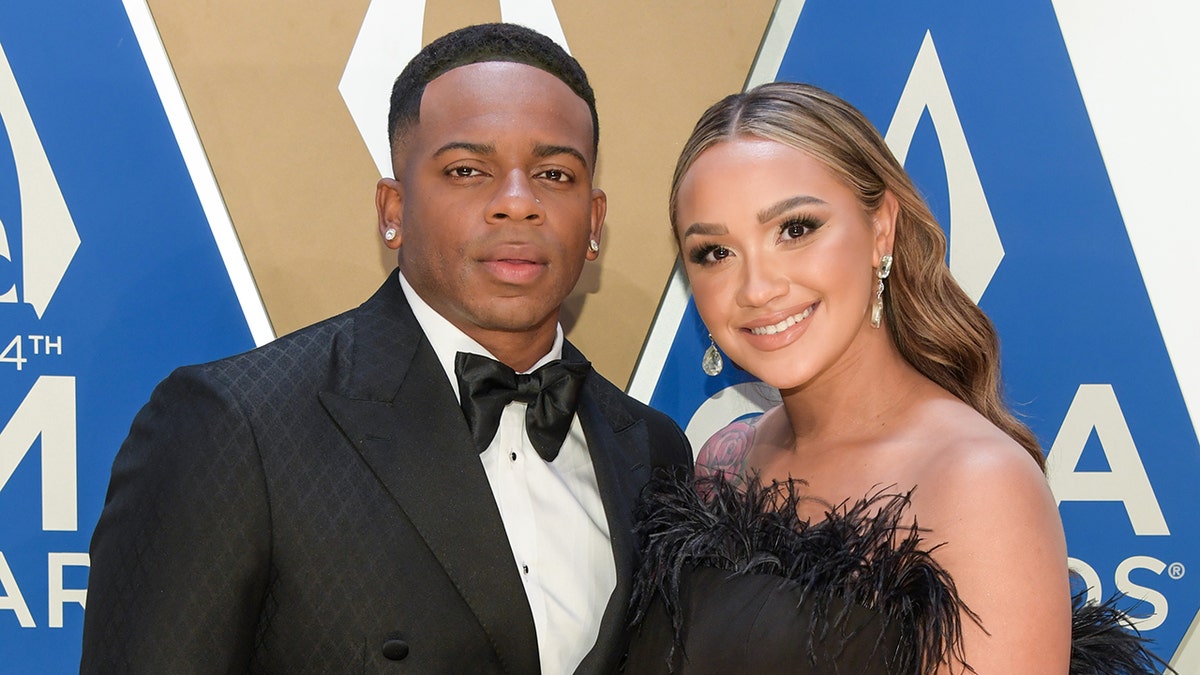 Jimmie Allen with wife Alexis Gale