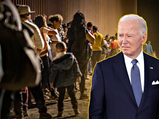 Yuma Arizona Border Crossing YUMA, ARIZONA - JUNE 22: A U.S. Border Patrol agent checks for identification of immigrant