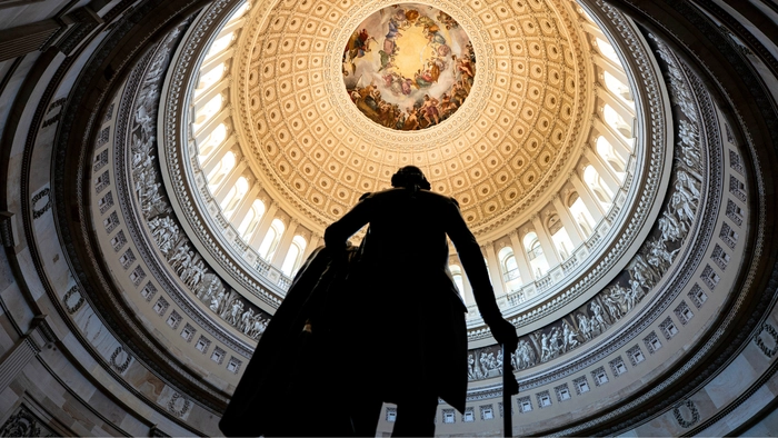 Max Miller se ha consolidado como candidato republicano tras transcurrir el plazo de presentación de candidaturas en Ohio sin que se haya producido ninguna retirada Una escultura del expresidente de los Estados Unidos George Washington en la Rotonda del Capitolio de los Estados Unidos, el 8 de abril de 2026.